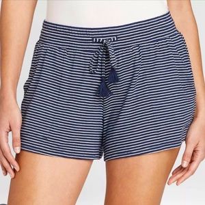 Soft Striped Sleep Shorts